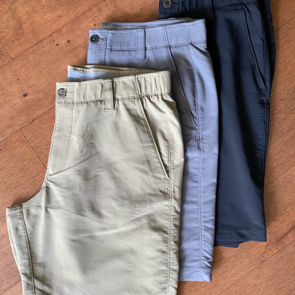 Lot of 3 MENS Under Armour Shorts sz:34
